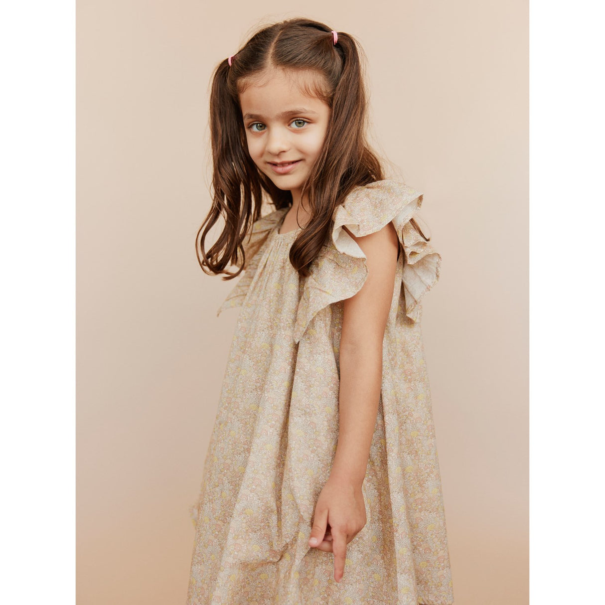 Sofie Schnoor Rose W Yellow Blossomsk Dress