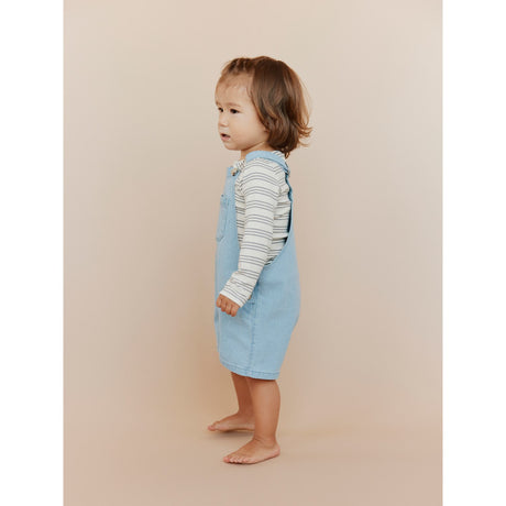 Sofie Schnoor Blue Denim Stripe Dereksb Overalls