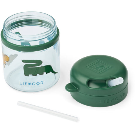 LIEWOOD Dinosaurs / Mist Pavia Tritan Straw Cup 280ml
