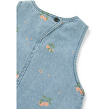 LIEWOOD Peach / Light Blue Denim Angelica Printed Denim Dress