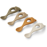 LIEWOOD Sandy Multi Mix Liva Silicone Spoon 4-Pack