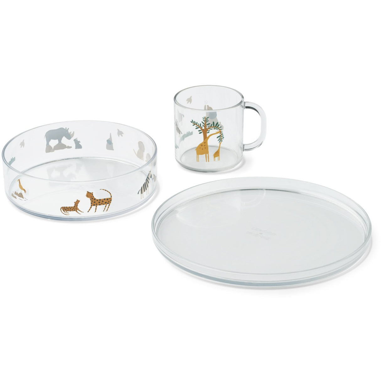 LIEWOOD All Together / Sandy Siva Printed Tritan Tableware Set