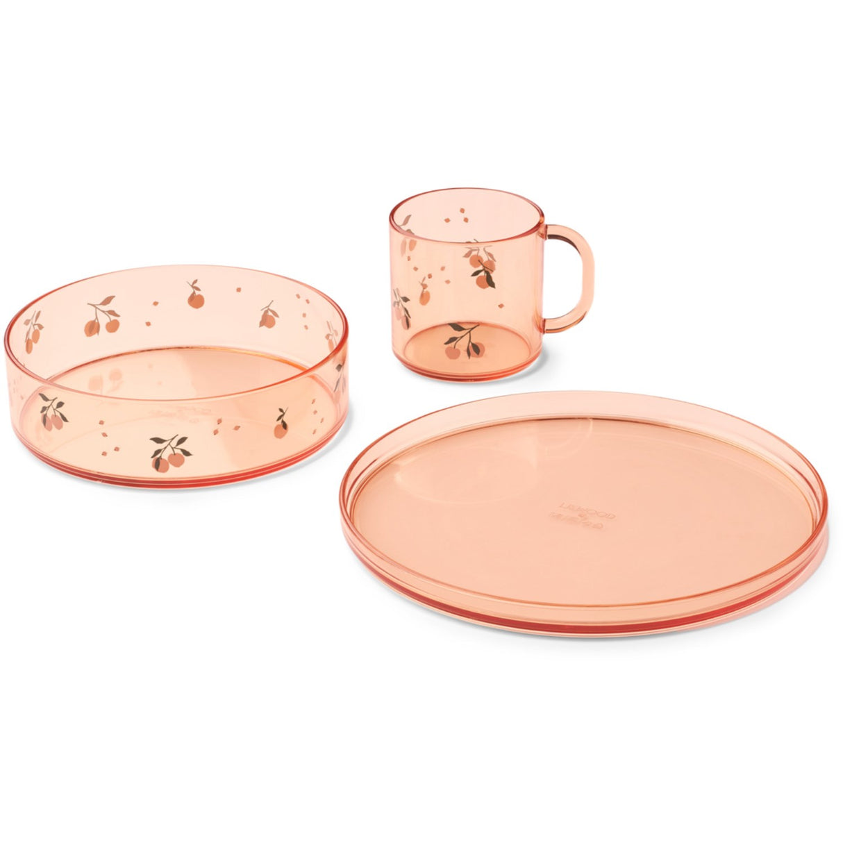 LIEWOOD Peach / Sea Shell Siva Printed Tritan Tableware Set