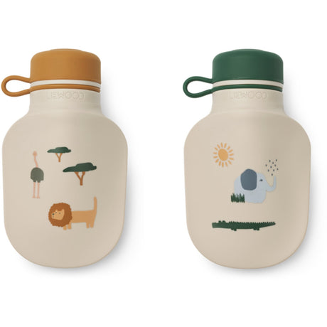 LIEWOOD Safari Sandy Mix Lizzie Smoothie Bottle 2-Pack