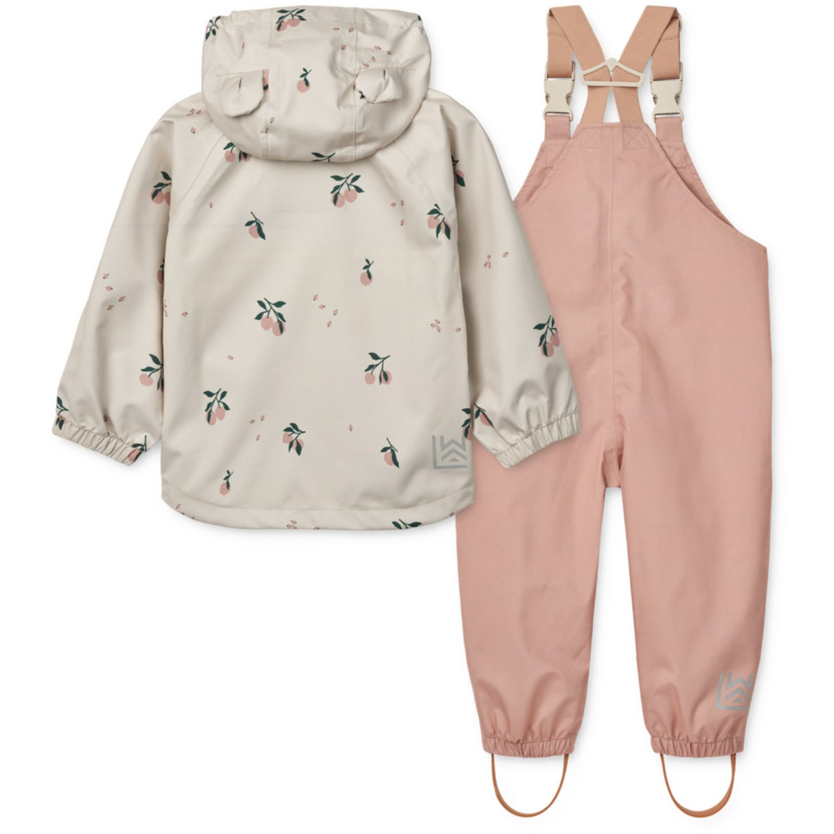LIEWOOD Peach / Sea Shell Manu Rainwear Set