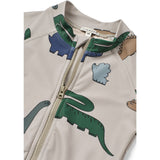 LIEWOOD Dinosaurs / Mist Max Printed Shortsleeve Swim Jumpsuit