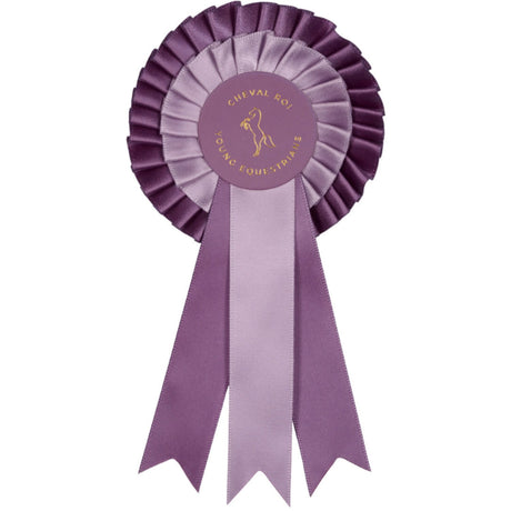 Cheval Roi Rosette for hobbyhorse Purple