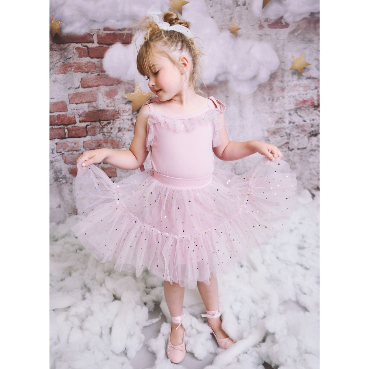 Dolly by Le Petit Tom Stars & Moon Tulle Tutu Skirt Dusty Violet