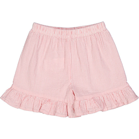 Müsli Balsam Cream/ Bubblegum Seersucker Stripe Frill Shorts