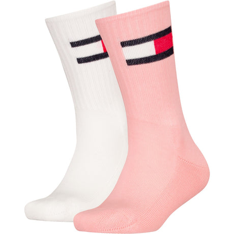 Tommy Hilfiger Soft Pink Kids Socks 2-Pack Flag