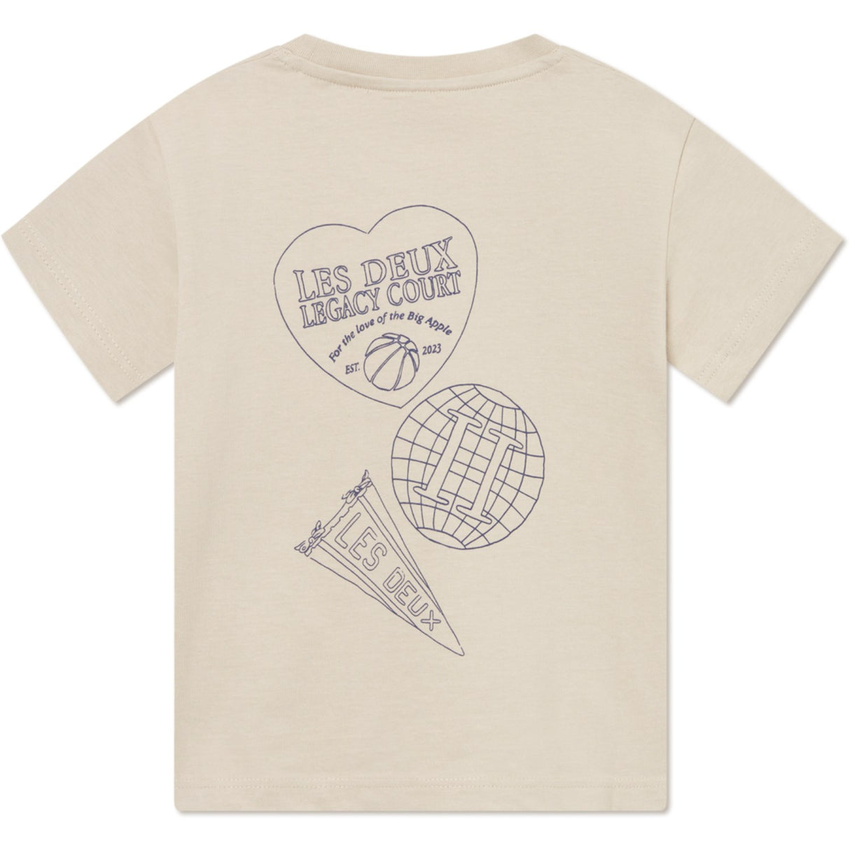 Les Deux Kids Light Sand Atlas T-Shirt