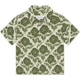 Les Deux Kids Vintage Green/Ivory Lesley Flower Tile AOP Shirt