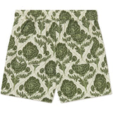 Les Deux Kids Vintage Green/Ivory Lesley Flower Tile AOP Shorts