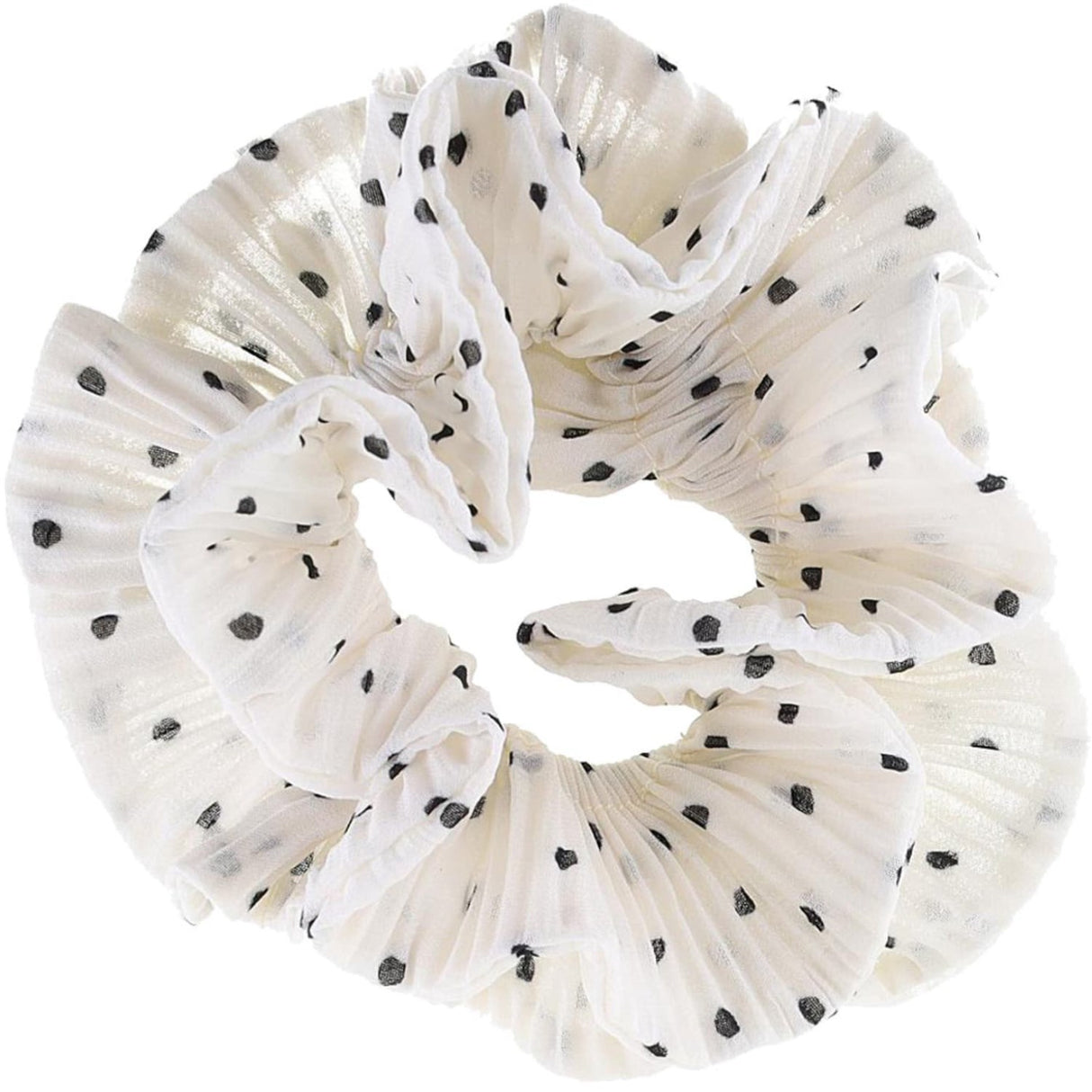 Bow's by Stær Kaisa Scrunchie - White/Black Dots