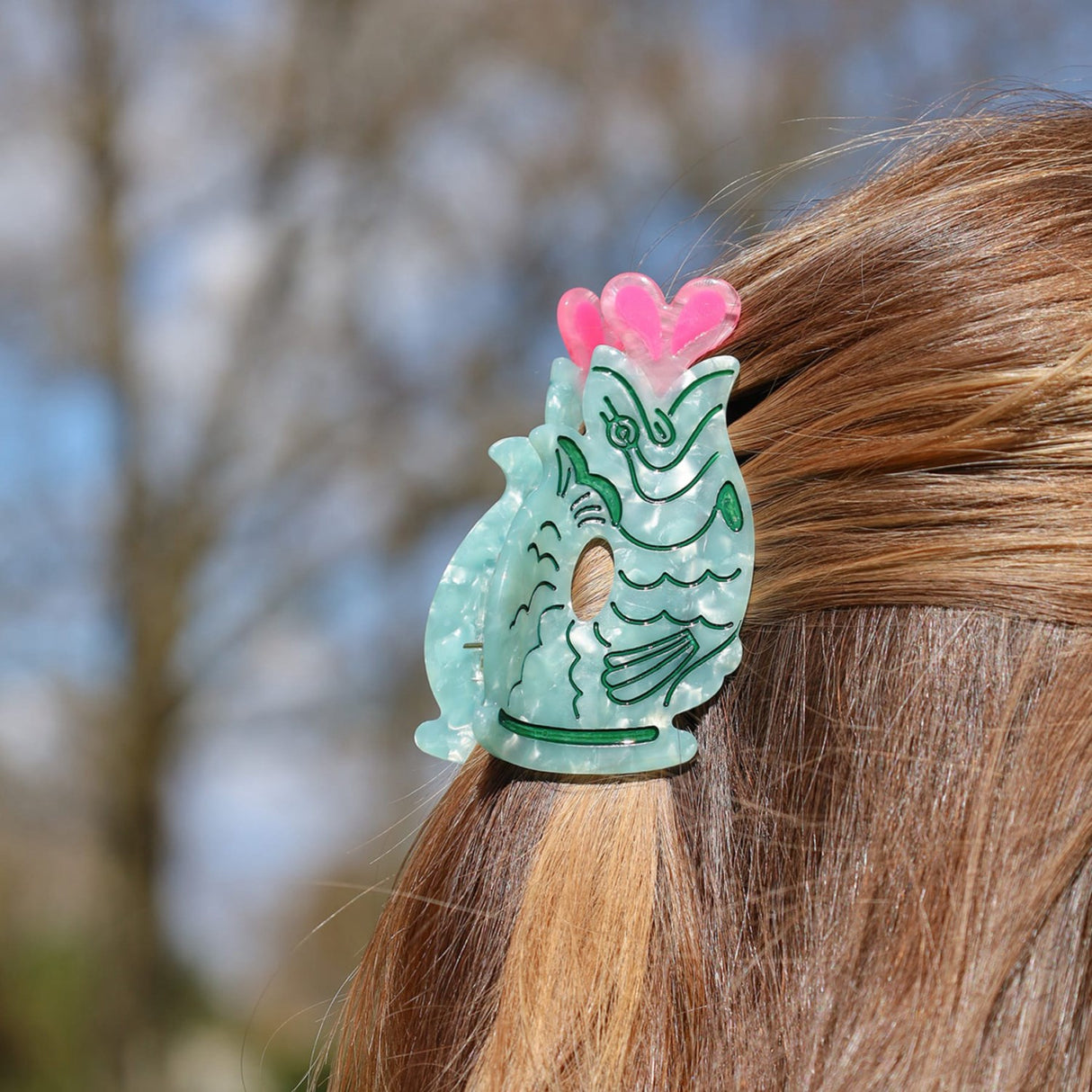 Bow's by Stær Koi Carp Hair Clip - Blue