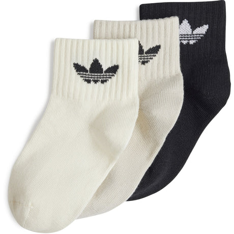 adidas Originals Black/Cream White/Alumina Kids Ankle Sock