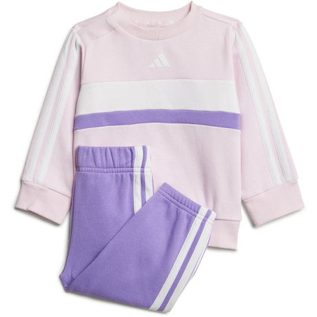 adidas Originals Clear Pink/White/Violet Fusion I 3S Tib Fl Sweat Set