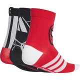 adidas Originals Pure Ruby/Black/Pure Ruby Lk Mrvl Sm 3Pp Socks