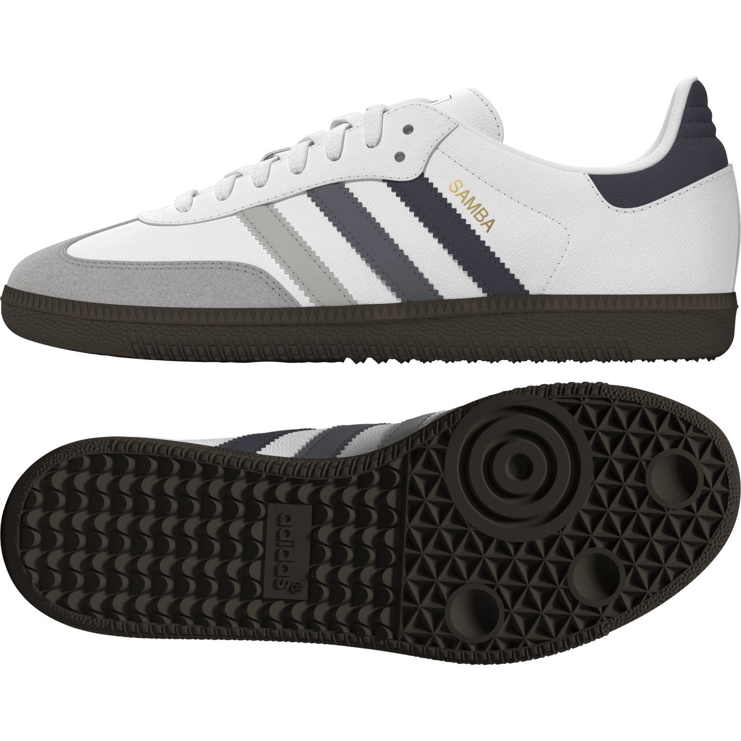 Buy adidas Originals Ftwr White/Grey One/Grey Three Samba Og J