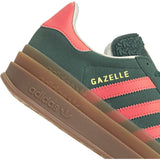 adidas Originals Collegiate Green/Signal Coral/Cream White Gazelle Bold J Sneakers