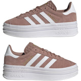 adidas Originals Warm Clay/Ftwr White/Gold Met. Gazelle Bold J Sneakers