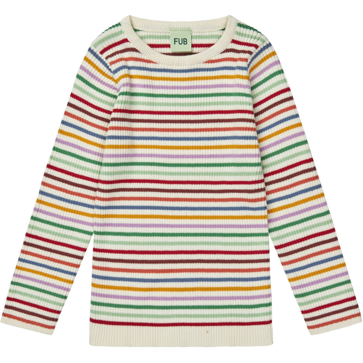 FUB multi stripe Striped Rib Blouse