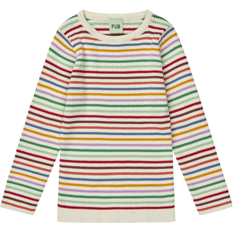 FUB multi stripe Striped Rib Blouse