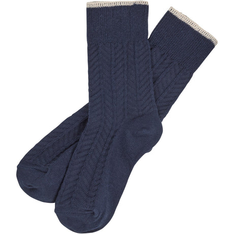 FUB dark navy Herringbone Socks 2-Pack