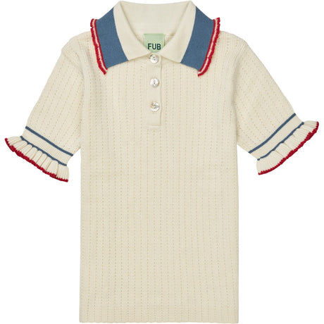 FUB ecru Frill Polo