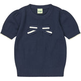 FUB dark navy Bow Tee