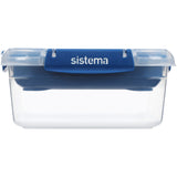 Sistema Ocean Blue Rectangle Stax To Go Lunch Box 2.2L