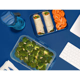 Sistema Ocean Blue Rectangle Stax To Go Lunch Box 2.2L