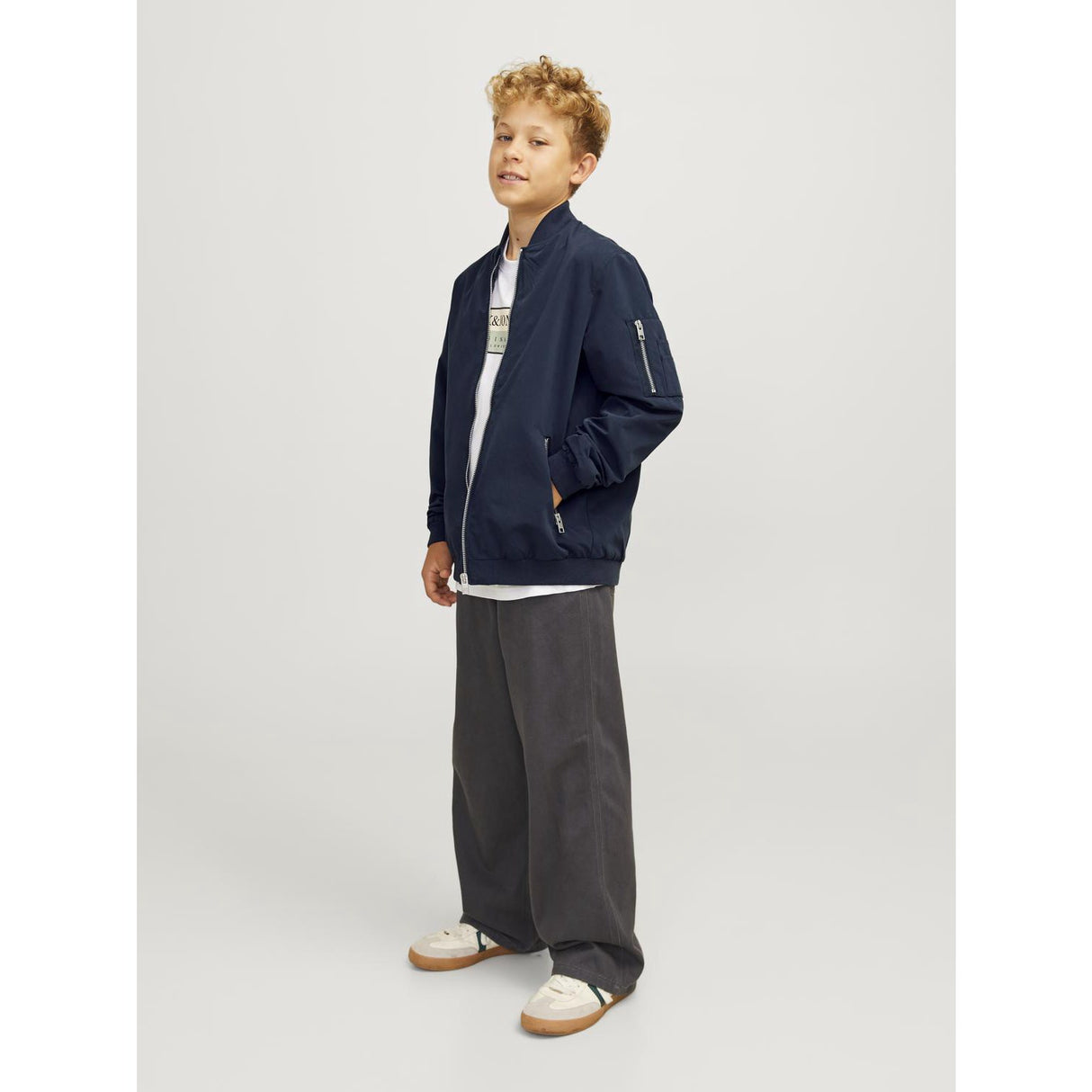 Jack & Jones Junior Navy Blazer Rush Bomber Jacket Noos