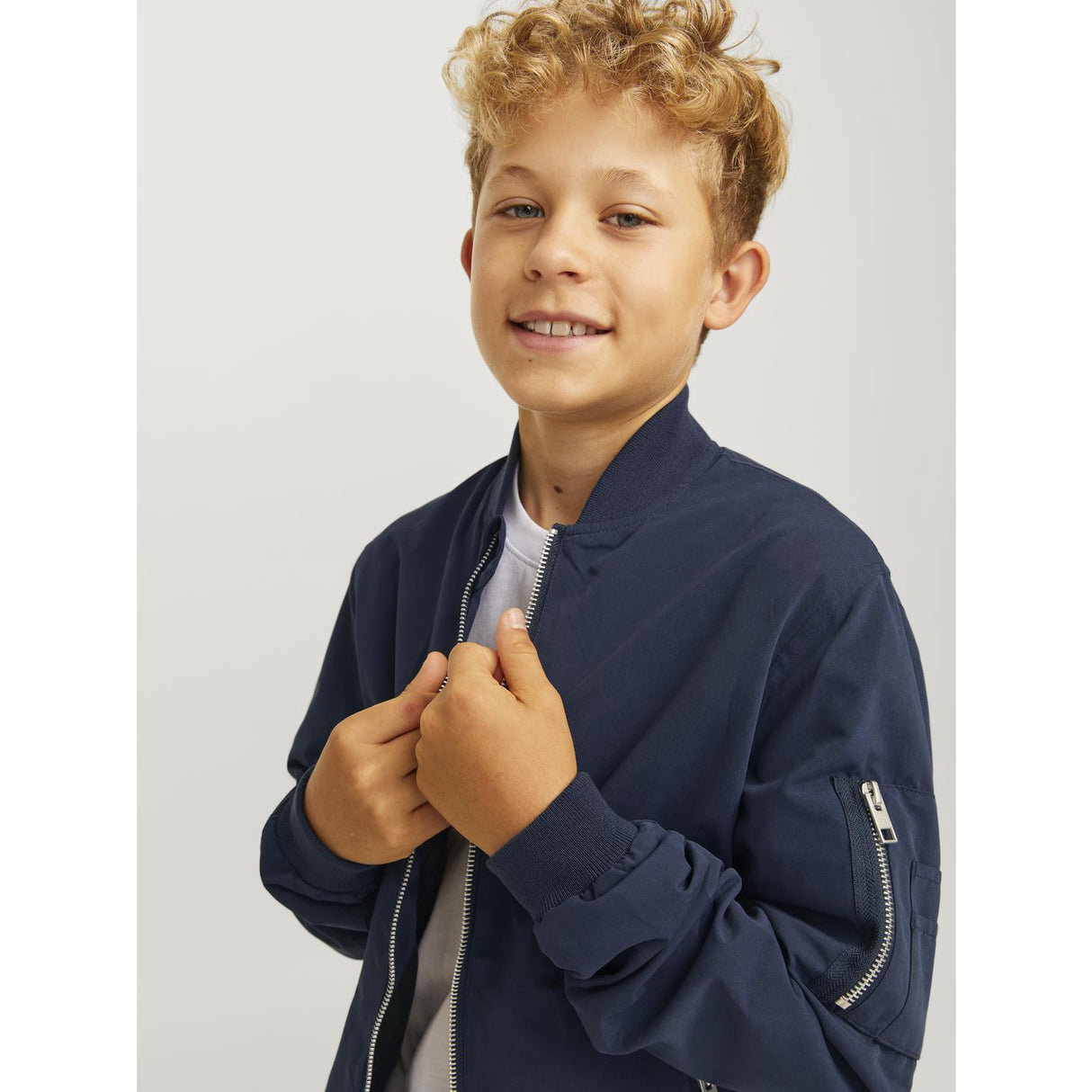 Jack & Jones Junior Navy Blazer Rush Bomber Jacket Noos
