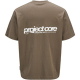 Jack & Jones Junior Chocolate Chip Union Back Print T-Shirt Crew Neck