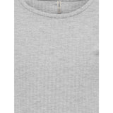 kids ONLY Light Grey Melange Nella O-Neck Top Noos