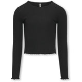 kids ONLY Black Nella O-Neck Blouse Noos