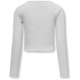 kids ONLY Light Grey Melange Nella O-Neck Blouse Noos