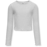 kids ONLY Light Grey Melange Nella O-Neck Blouse Noos