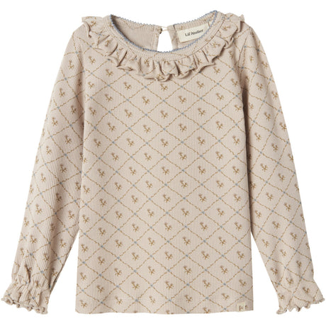 Lil'Atelier Gray Morn Gago Kug Slim Blouse