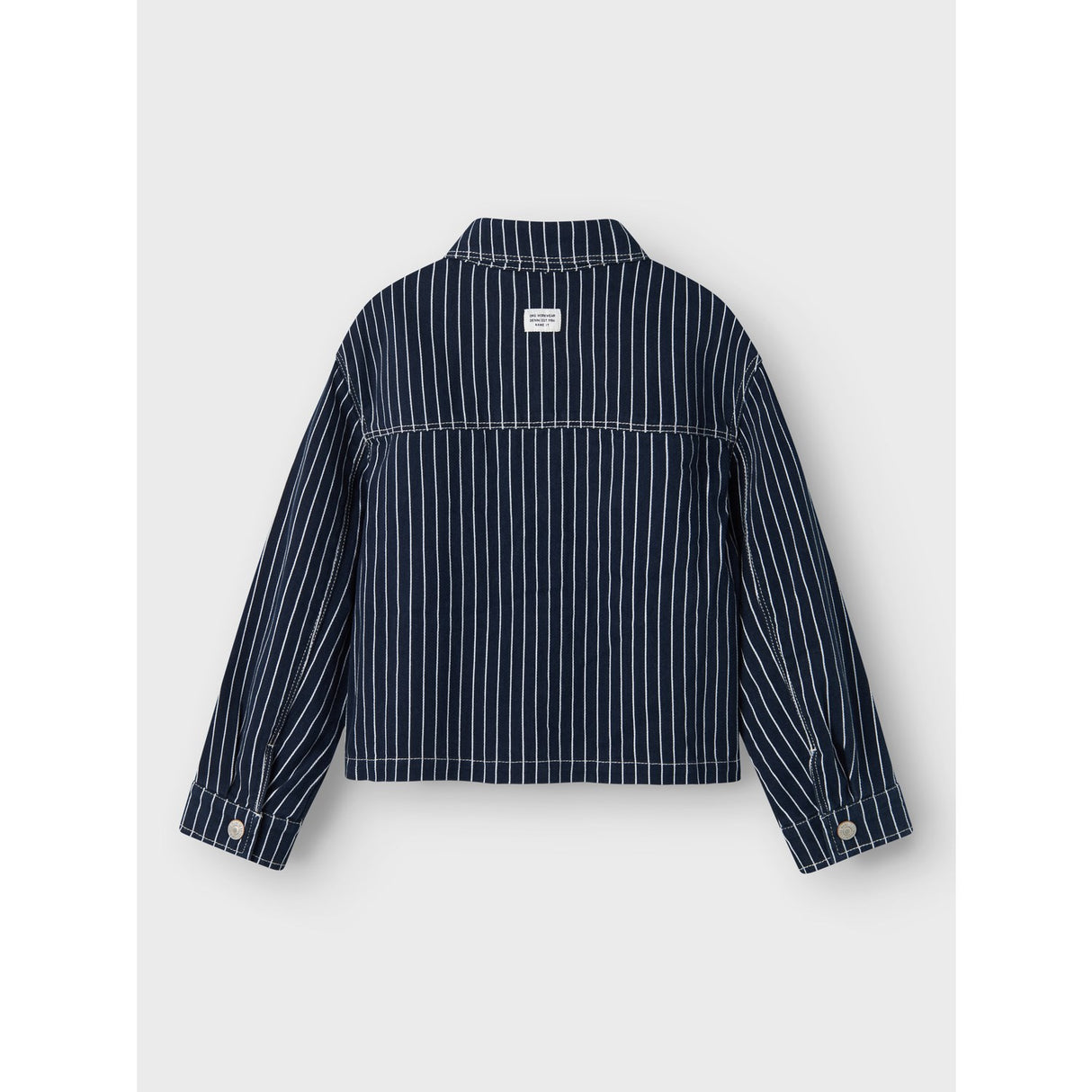Name It Navy Blazer Zoe Twill Oversize Stripe Shirt