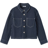 Name It Navy Blazer Zoe Twill Oversize Stripe Shirt