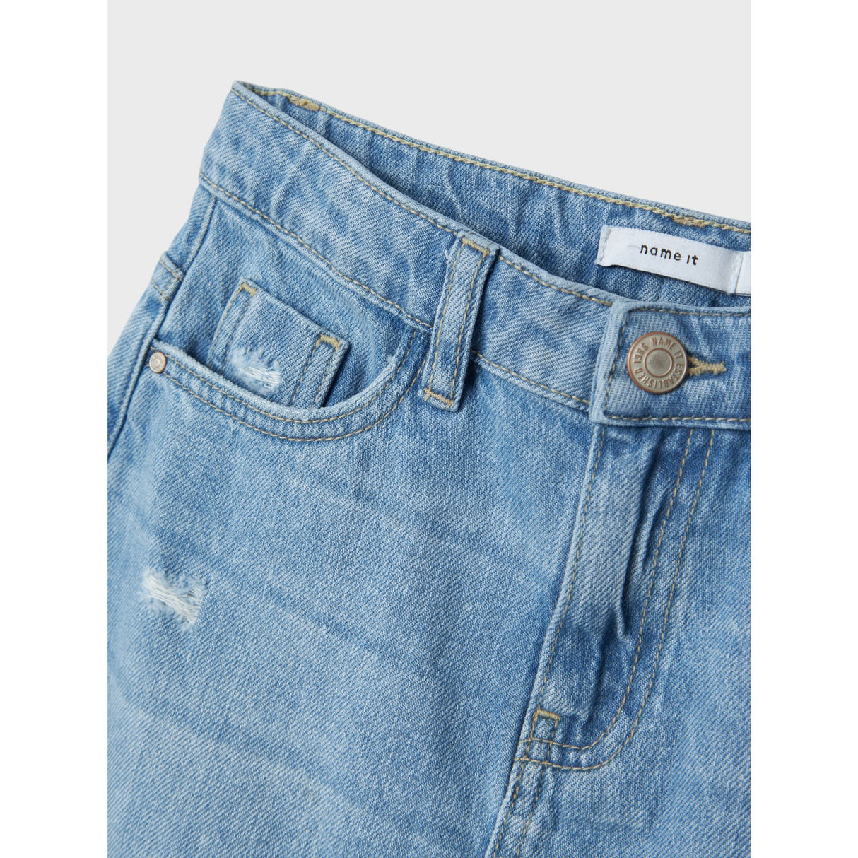 Name It Light Blue Denim Kat Denim Long Skirt Noos