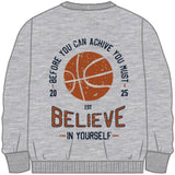 Name It Light Grey Melange Bertillo Regular Sweat Cardigan