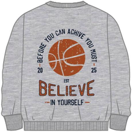 Name It Light Grey Melange Bertillo Regular Sweat Cardigan