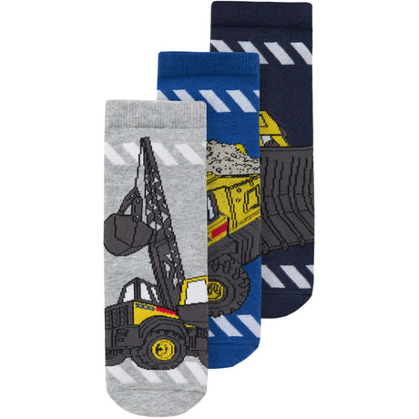 Name It Navy Blazer Jabez Tonka 3-Pack Socks