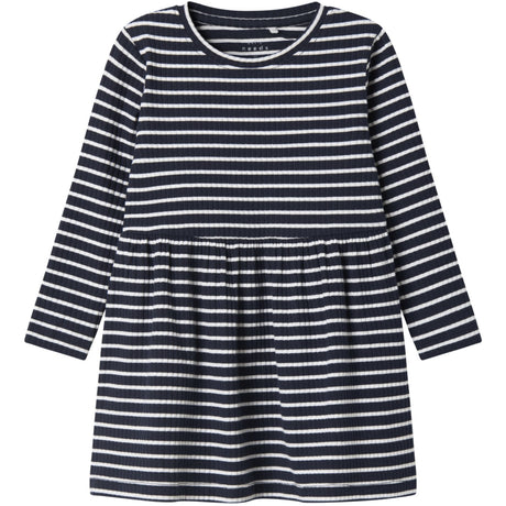 Name It Bright White Dark Sapphire Vemma Dress