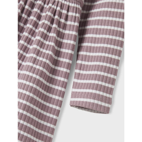 Name It Elderberry Bright White Vemma Dress