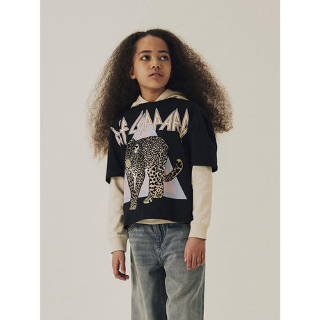 Name It Black Jikki Def Leppard T-Shirt