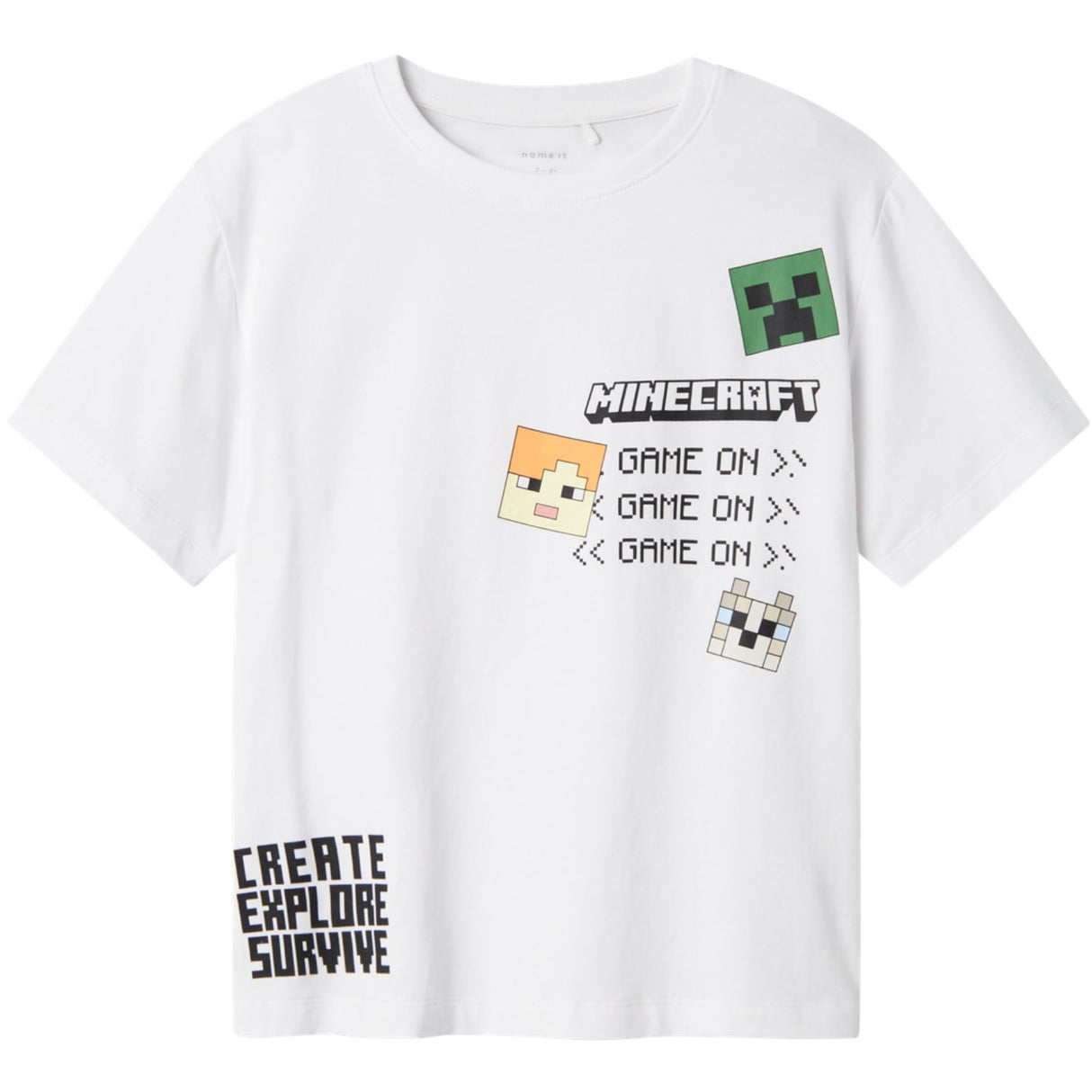 Name It Bright White Jafar Minecraft Regular T-Shirt